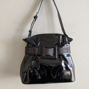 BEIJO COUTURE black patent shoulder Bag